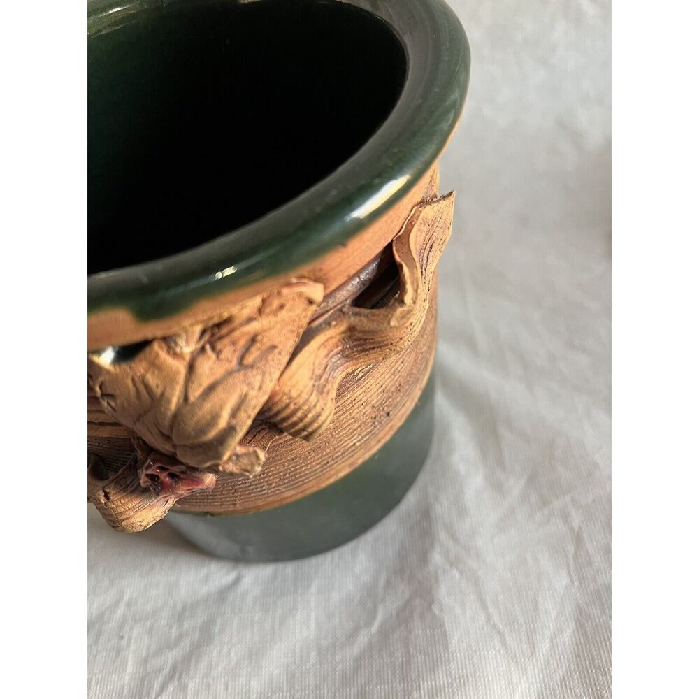 Beautiful Hand Turned Crock Set Signed - Picture 7 of 16